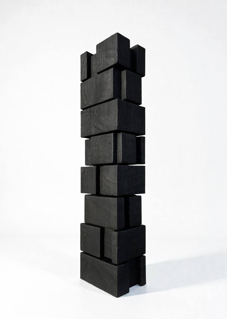 Original Geometric Abstract Sculpture by Alban Lanore