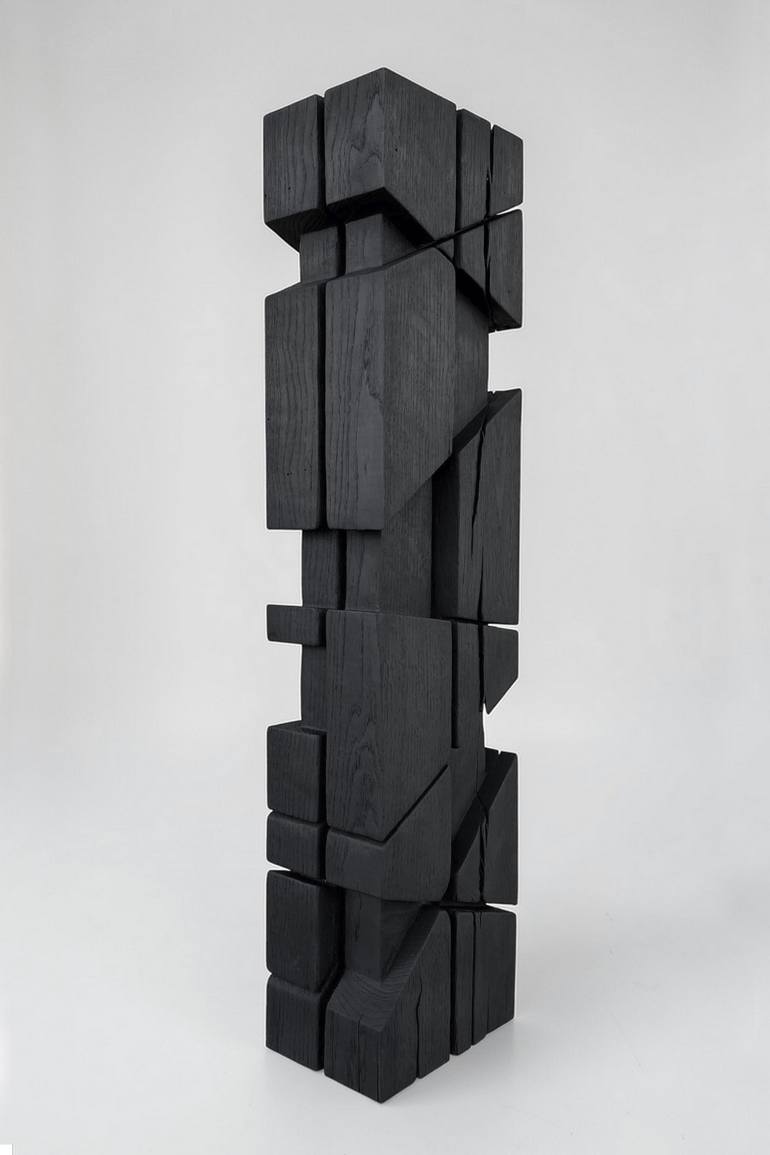 Original Geometric Abstract Sculpture by Alban Lanore