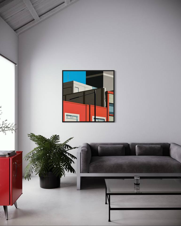 Original Contemporary Architecture Painting by Gordon Leverton