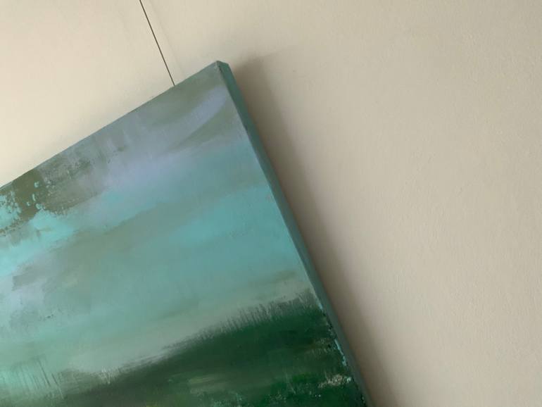 Original Abstract Expressionism Landscape Painting by Hennie Van De Lande
