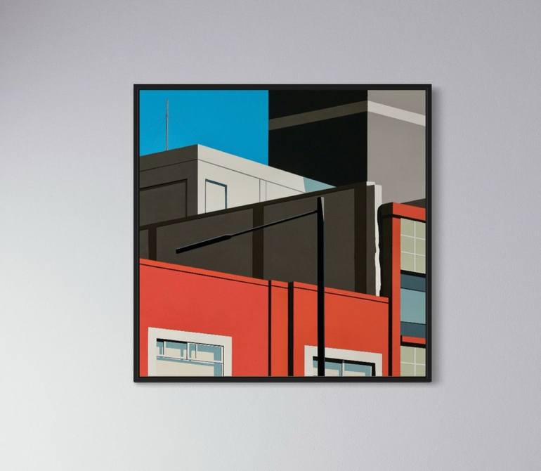 Original Contemporary Architecture Painting by Gordon Leverton