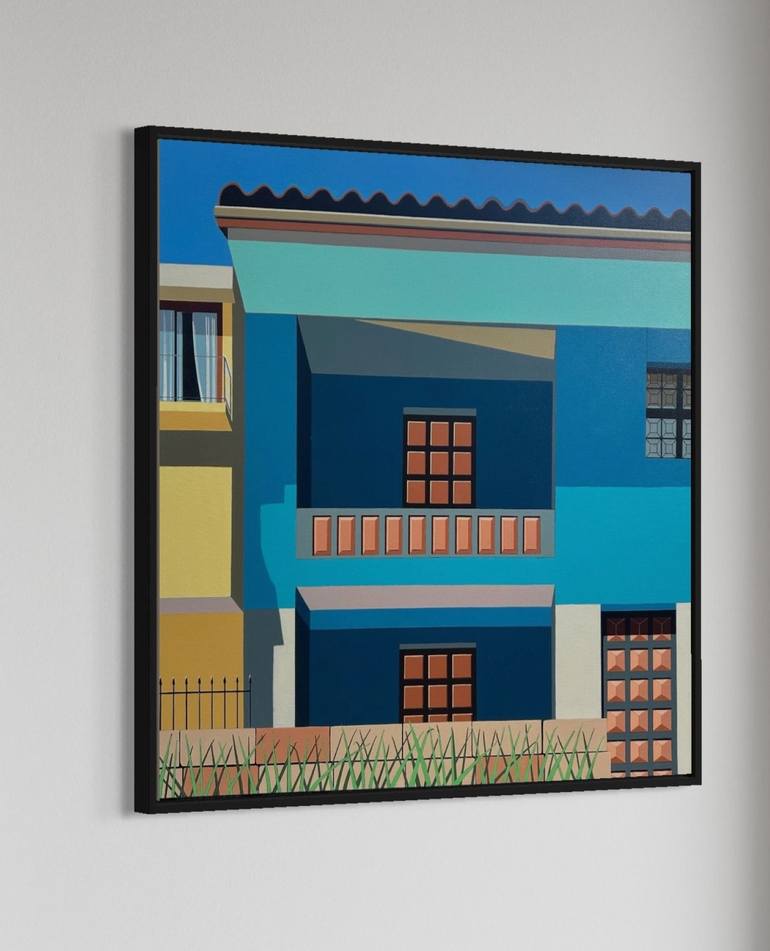 Original Contemporary Architecture Painting by Gordon Leverton