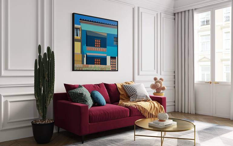 Original Contemporary Architecture Painting by Gordon Leverton