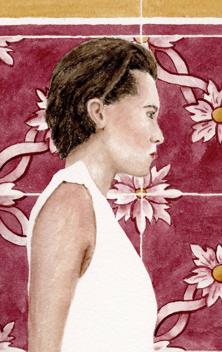 Original Figurative People Painting by Monica Vitorino