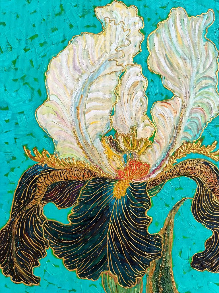 Original Impressionism Floral Painting by Jie Song