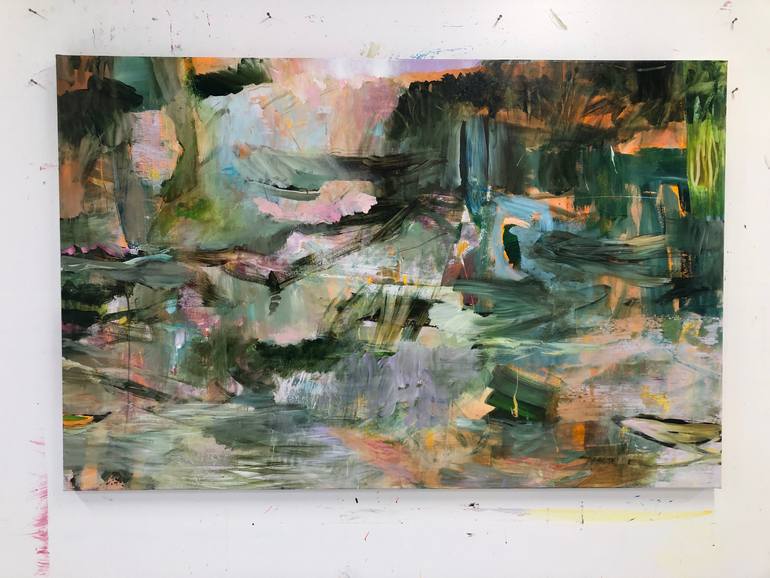 Original Abstract Expressionism Nature Painting by Bjørnar Aaslund