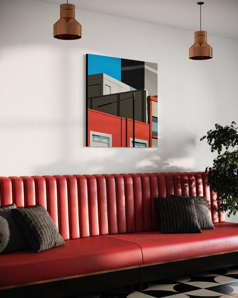 Original Contemporary Architecture Painting by Gordon Leverton