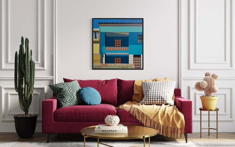 Original Contemporary Architecture Painting by Gordon Leverton