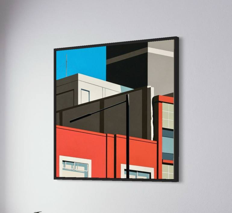 Original Contemporary Architecture Painting by Gordon Leverton