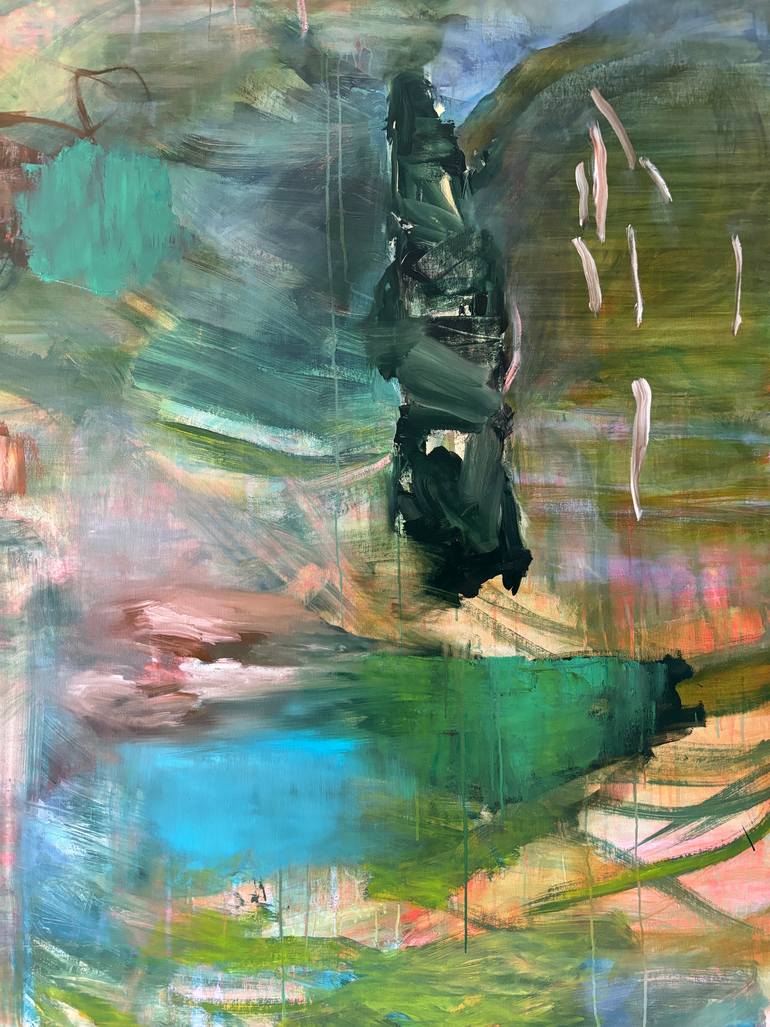 Original Abstract Expressionism Abstract Painting by Bjørnar Aaslund