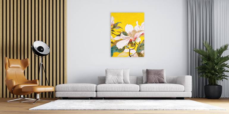 Original Impressionism Floral Painting by Jie Song