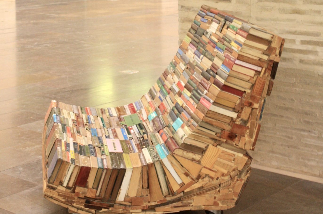 salvaged book reclaimed wood contemporary art